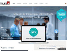 Tablet Screenshot of la-agencia-traduccion.es